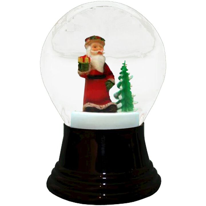 Snowglobe - Medium Santa with tree