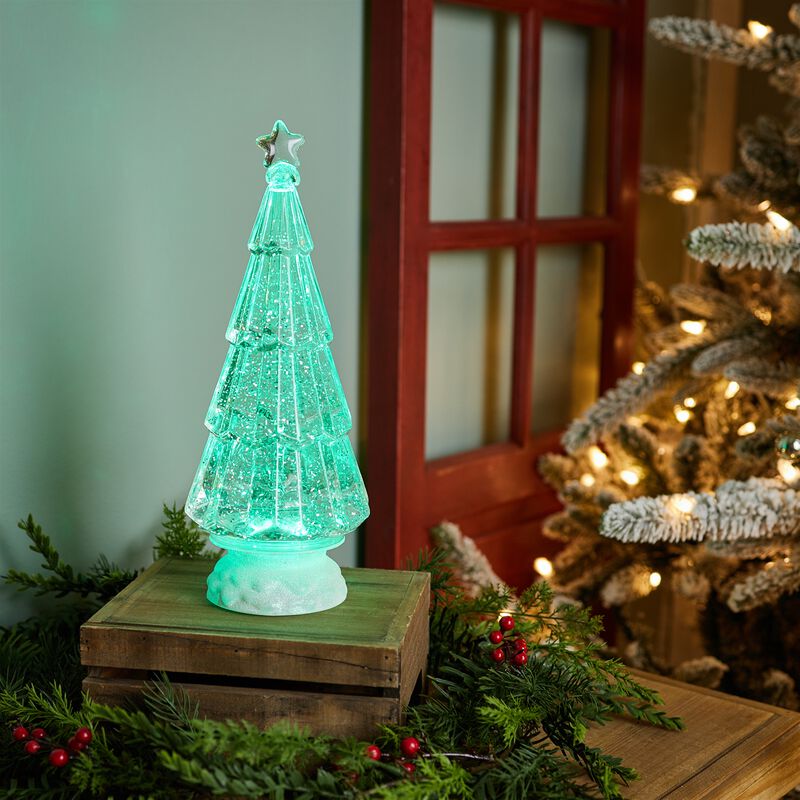 Lighted Christmas Tree with LED – Festive Tabletop Holiday Decor for Home, Office, or Winter Centerpieces