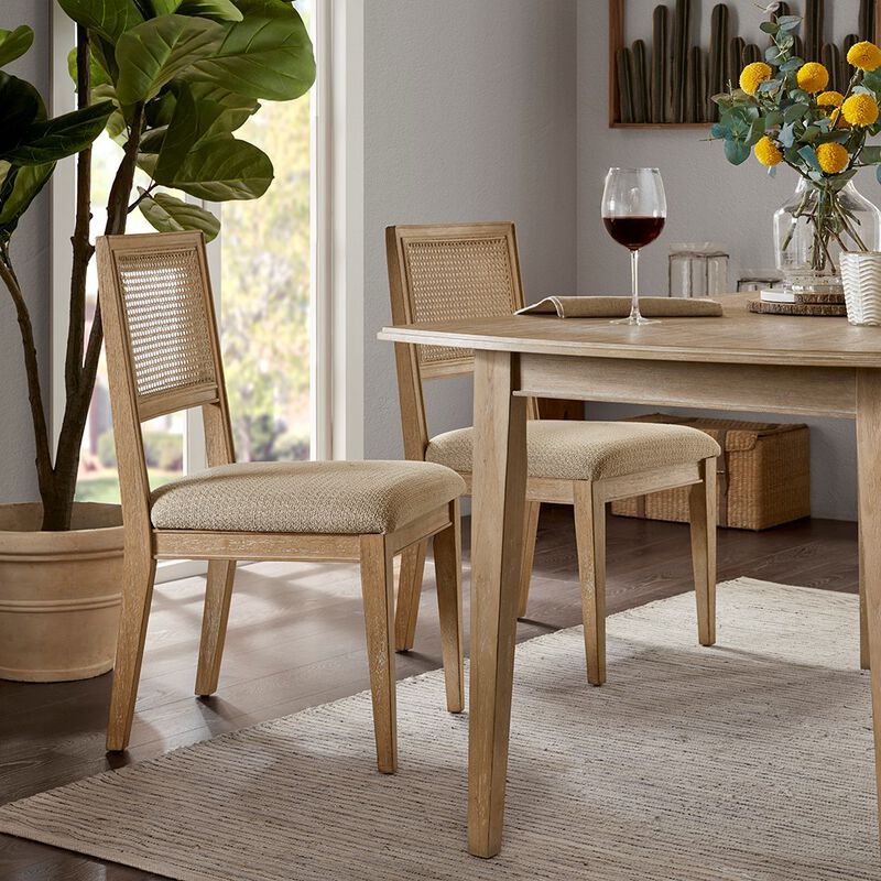 Gracie Mills Mccarthy Set of 2 Modern Armless Dining Chairs