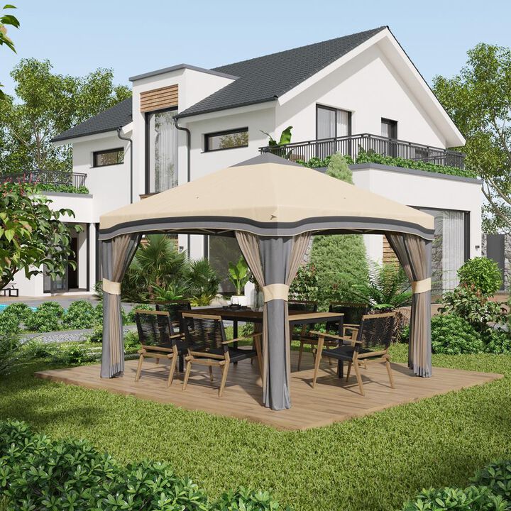 Hivvago Pop-Up 10' x 10' Party Tent with Sand Bags