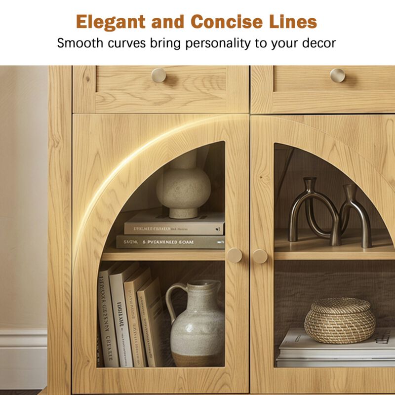 Zigda Modern Sideboard Cabinet image number 3