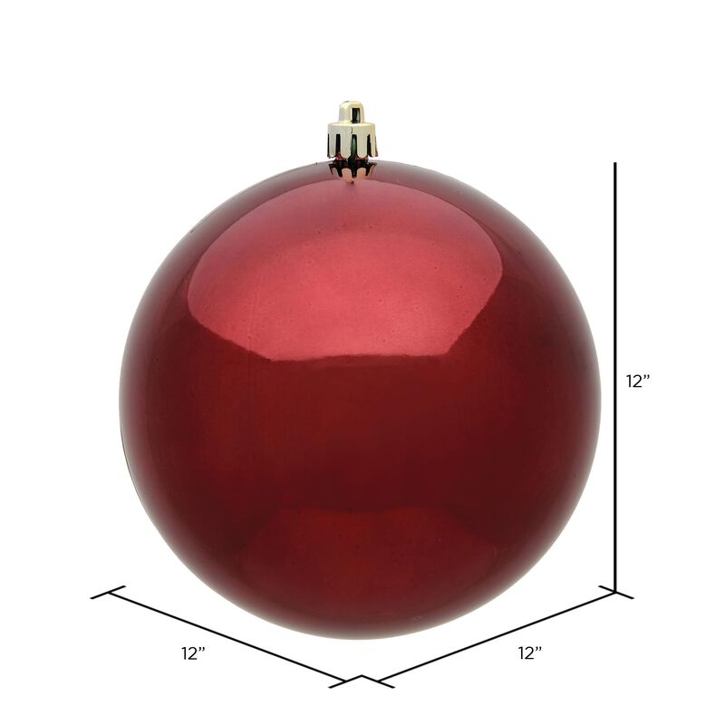 Vickerman Burgundy Shiny Ball UV Drilled Cap - image number 1