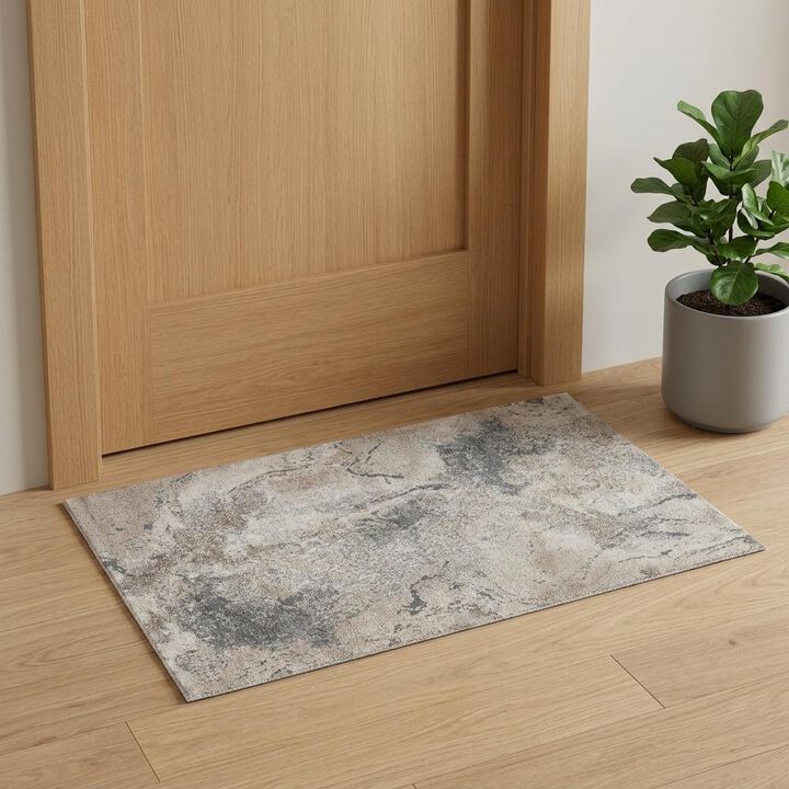 HomeRoots Abstract Power Loom Area Rug