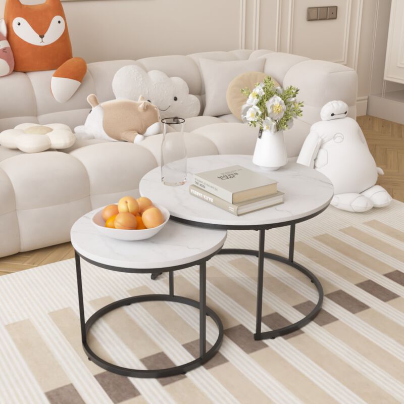 Winpis 2-Piece Nesting Coffee Table Set image number 2