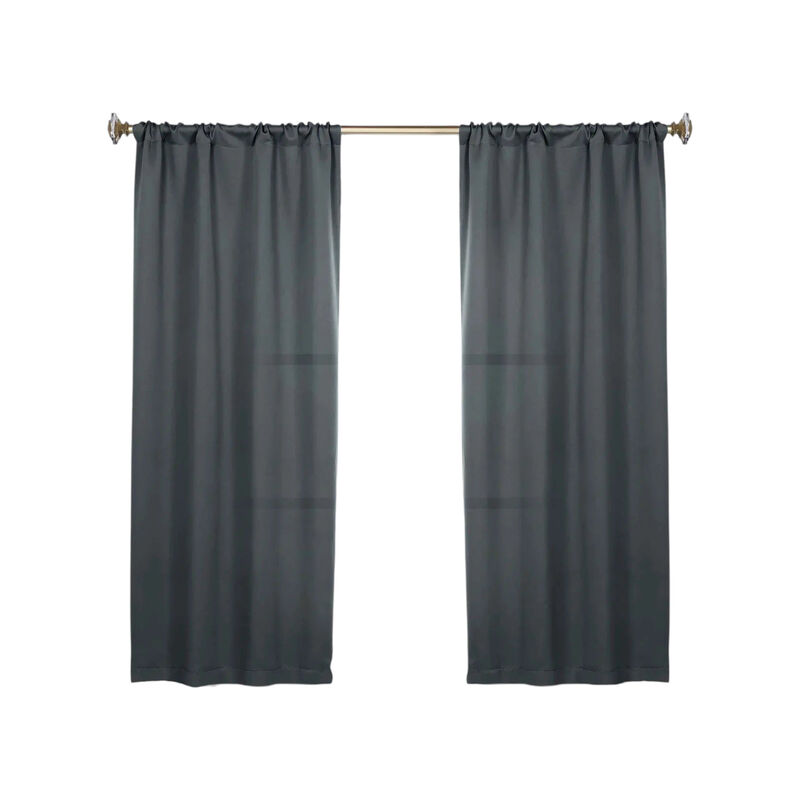 Blackout Curtain Set of 2, Solid Window Drapes for Bedroom and Living Room image number 0