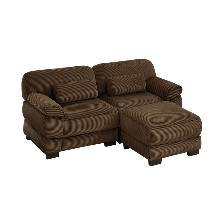 Rongir 2-Seater Sofa with Ottoman