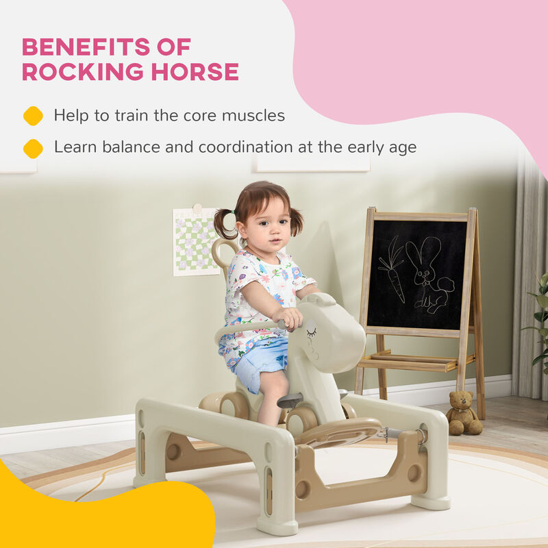 BreeBe 5-in-1 Kids Rocking Horse with Balance Board image number 4