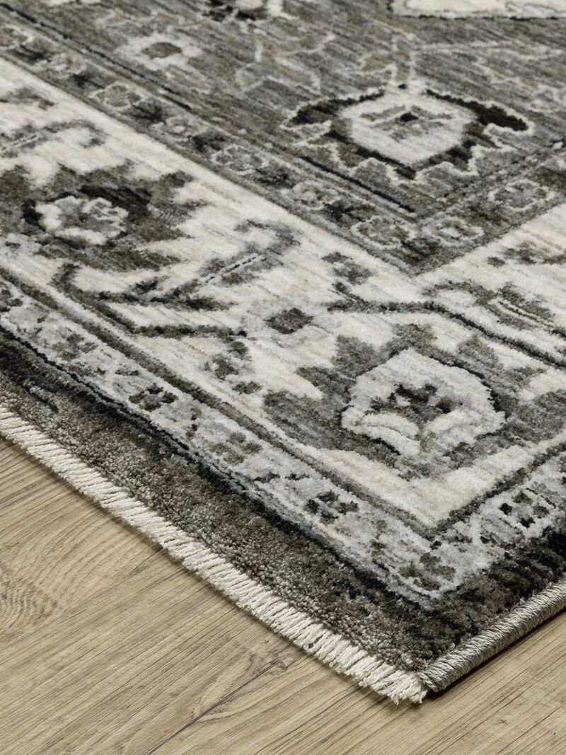 Chamberlain 05C Charcoal/Ivory 8' x 11' Rug