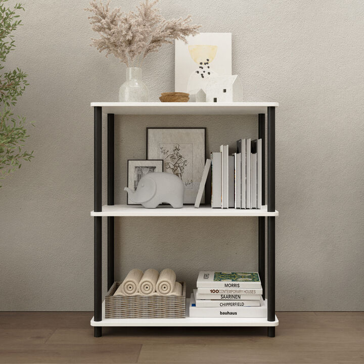 3 Tiers Wood Household Shelving Unit (23.54 in. W x 29.72 in. H x 11.73 in. D)