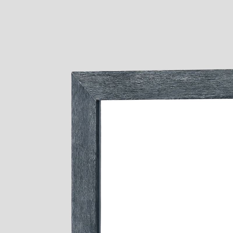 Cid Coy Mirror, 47 Inch Gray Ash Veneer Frame, Crown Cut Pattern - Benzara image number 3