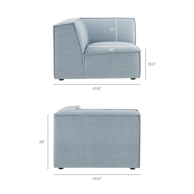 Restore 3-Piece Performance Fabric Upholstered Modular L-Shaped Sectional Sofa image number 2