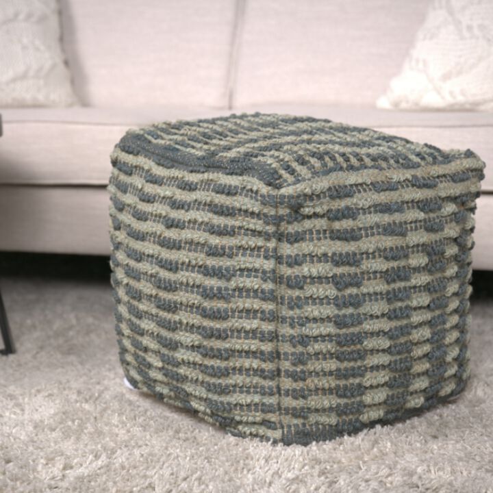 GOODSILO Versatile Square Pouf Ottoman Floor Cushion Decor Accent Piece Stylish Home Furniture Seating Solution