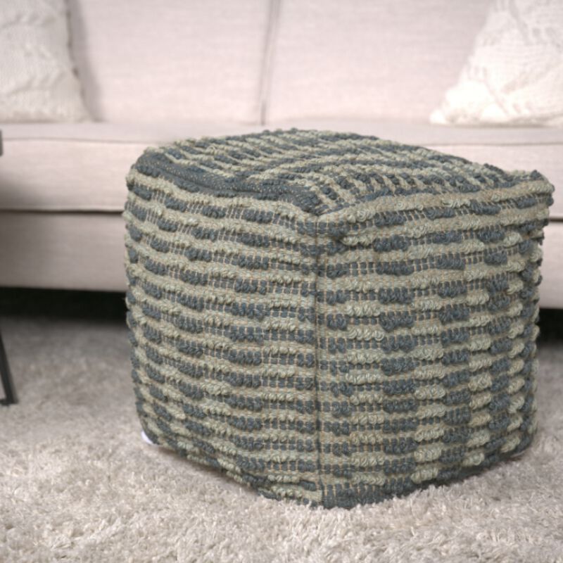 GOODSILO Versatile Square Pouf Ottoman Floor Cushion Decor Accent Piece Stylish Home Furniture Seating Solution image number 1