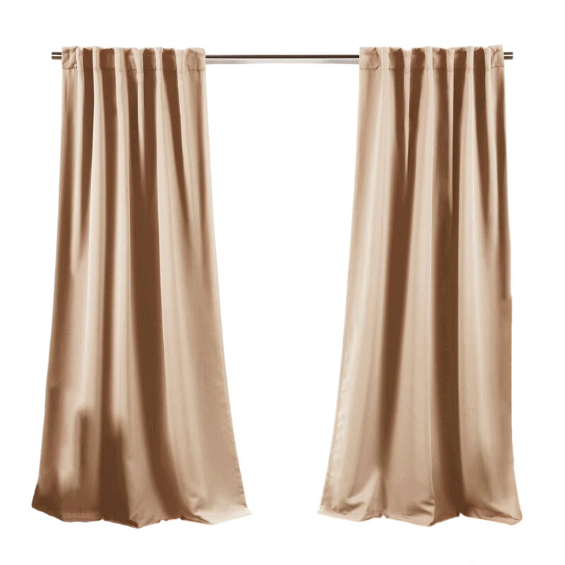 Set of 2 Blackout Curtain Panels – Thermal Insulated Light-Blocking Drapes
