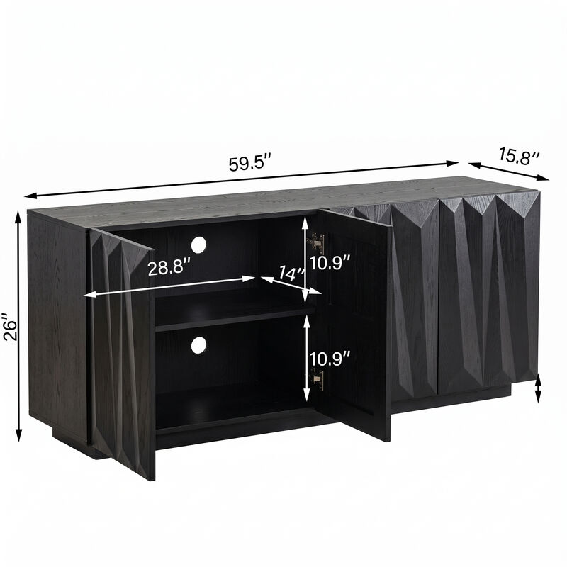 Regzer Sideboard Buffet Cabinet image number 4