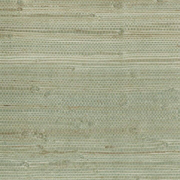 Myogen Golden Green Grasscloth Wallpaper