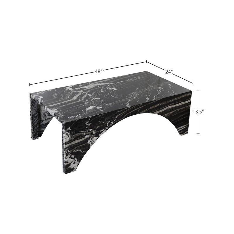 Meridian Furniture Palermo Marble Coffee Table