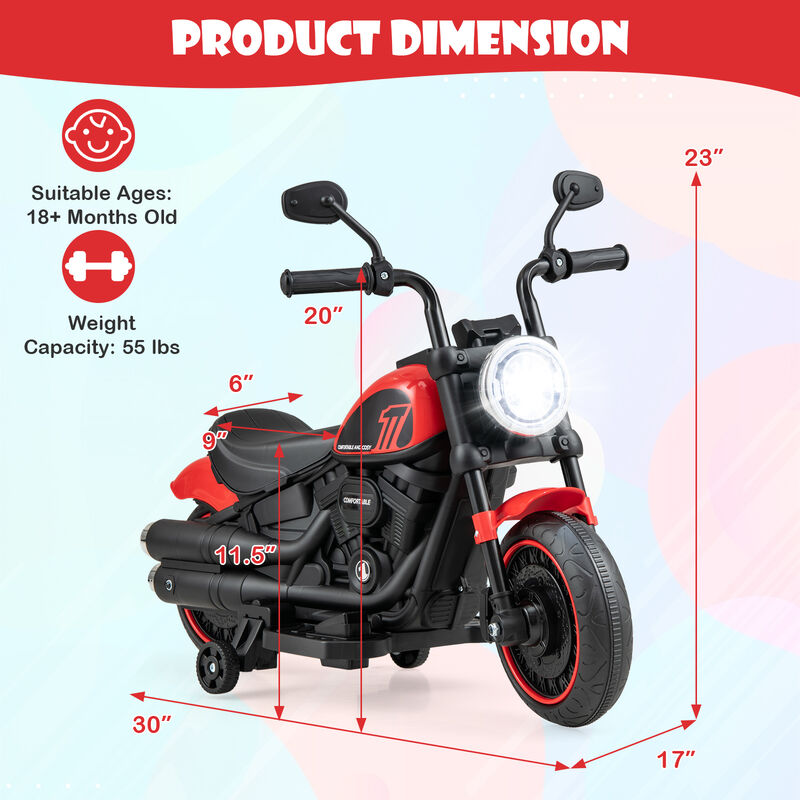 Electric Kids Motorcycle Ride On Toy image number 2