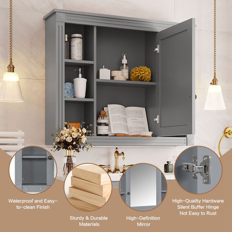 Merax Wall Mounted Bathroom Storage Cabinet