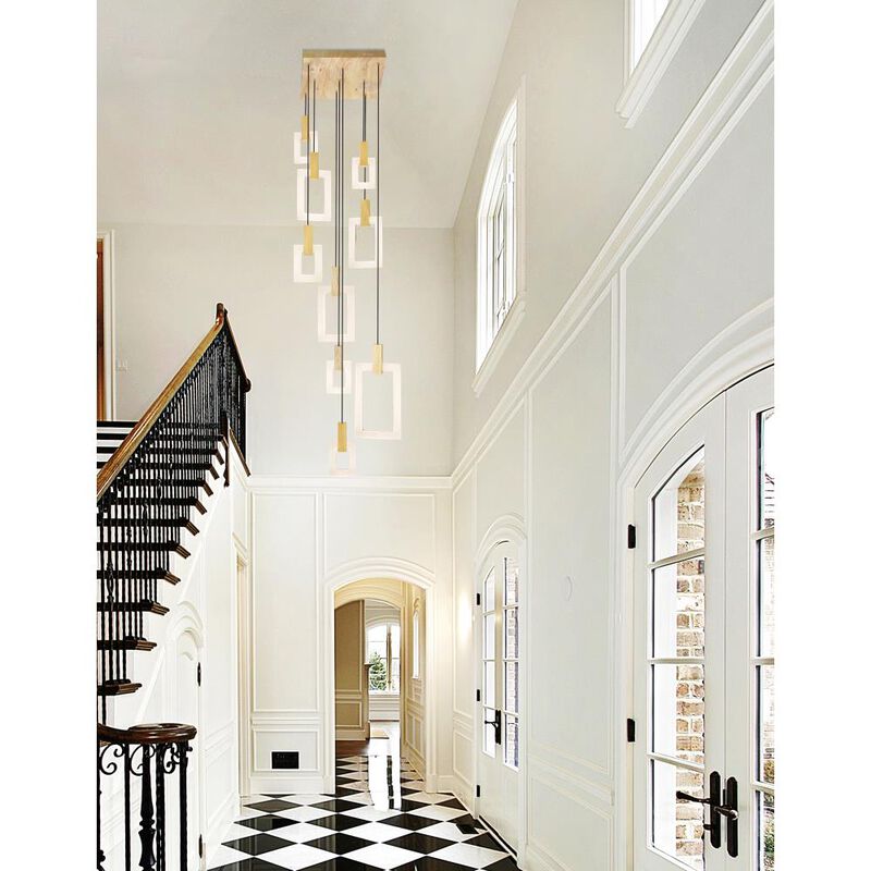 Anello LED Pendant With White Oak Finish