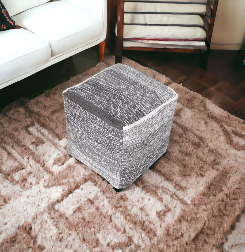 Round Cotton Ottoman for Floor Seating and Stylish Home Decoration