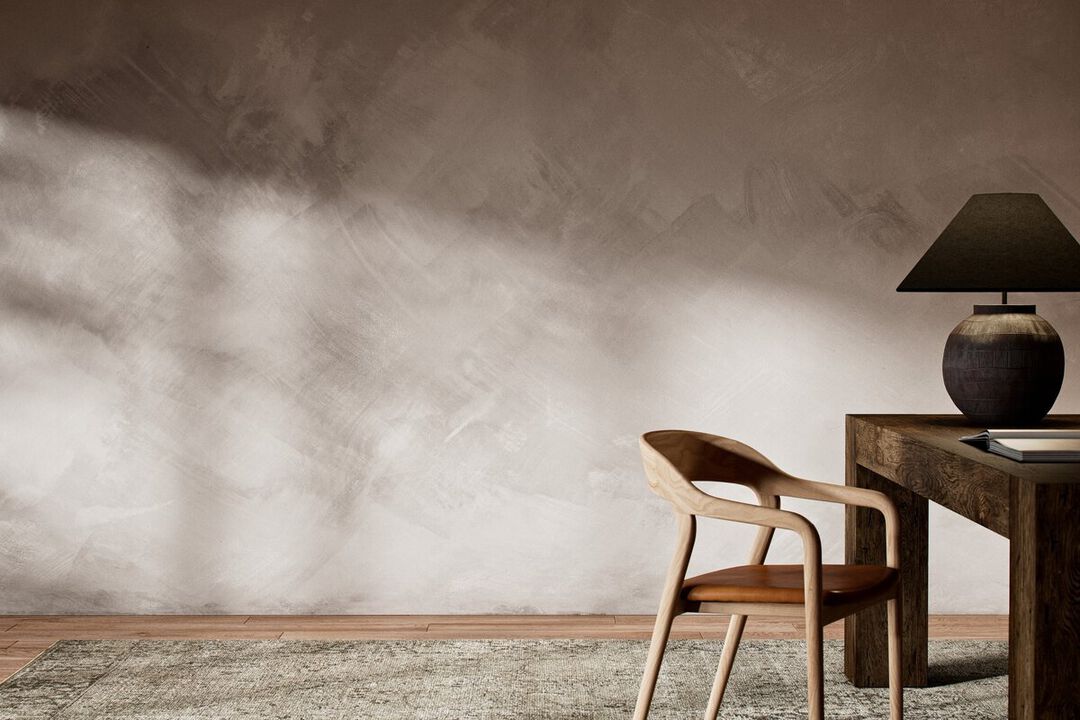 Limewash Mural by FH Art Studio - Limewash Warm Grey