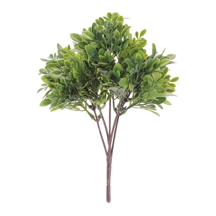 Set of 6 Boxwood Foliage Bushes for Planters, Centerpieces, or DIY Greenery Decor