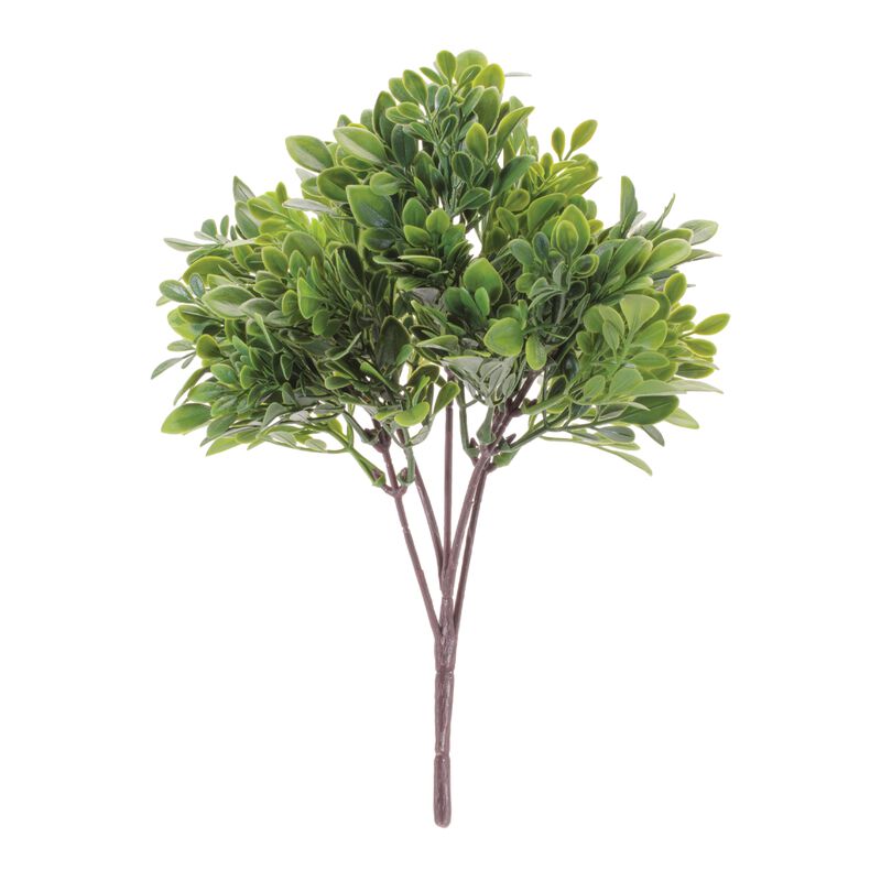 Set of 6 Boxwood Foliage Bushes for Planters, Centerpieces, or DIY Greenery Decor