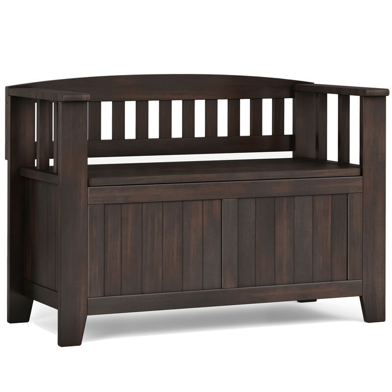 Simpli Home Acadian Small Entryway Storage Bench image number 0