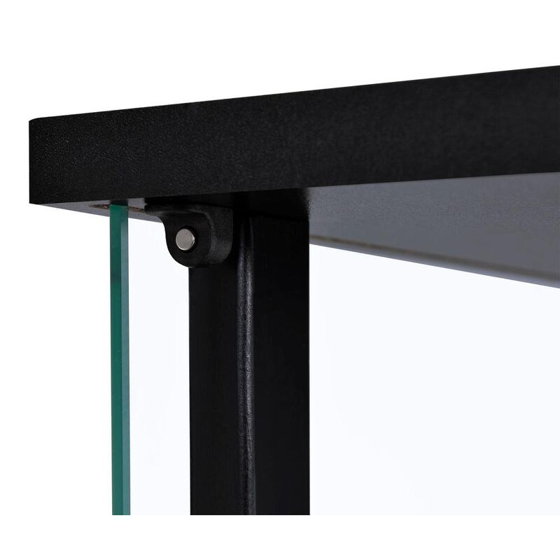 Coaster Cyclamen 4-shelf Glass Curio Cabinet Black and Clear