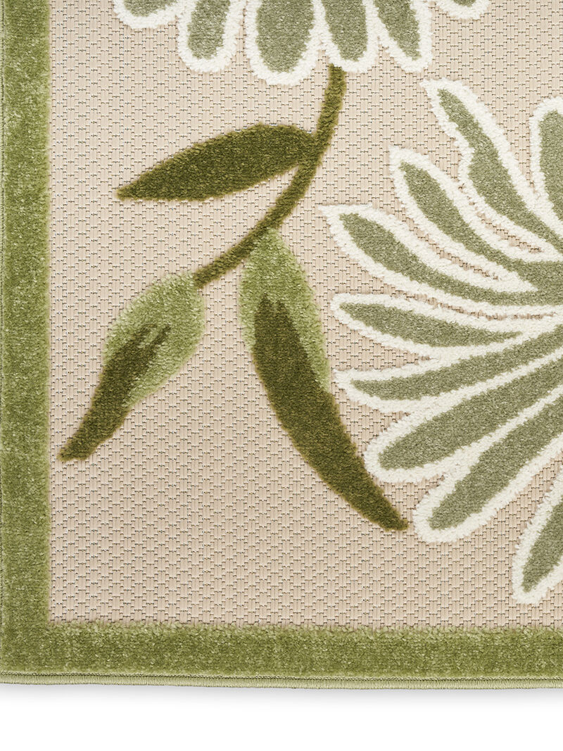 Aloha ALH33 Ivory/Green 2' x 6' Rug