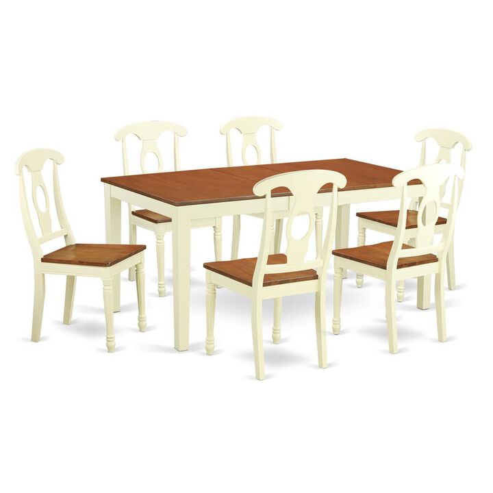 7 PC Dining room sets -Kitchen dinette Table and 6 Kitchen Chairs
