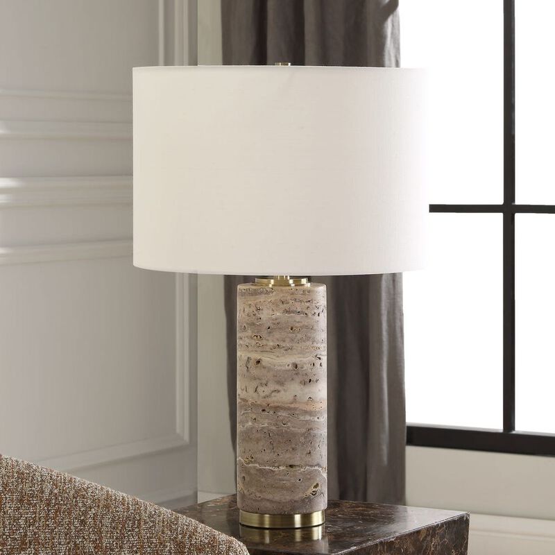 Uttermost Cortado Travertine Table Lamp image number 1