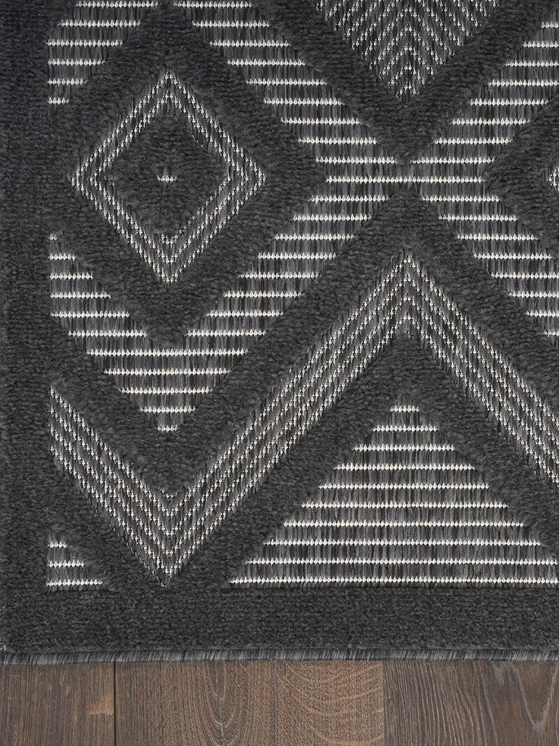 Versatile NRV01 Charcoal/Black 9' x 12' Rug