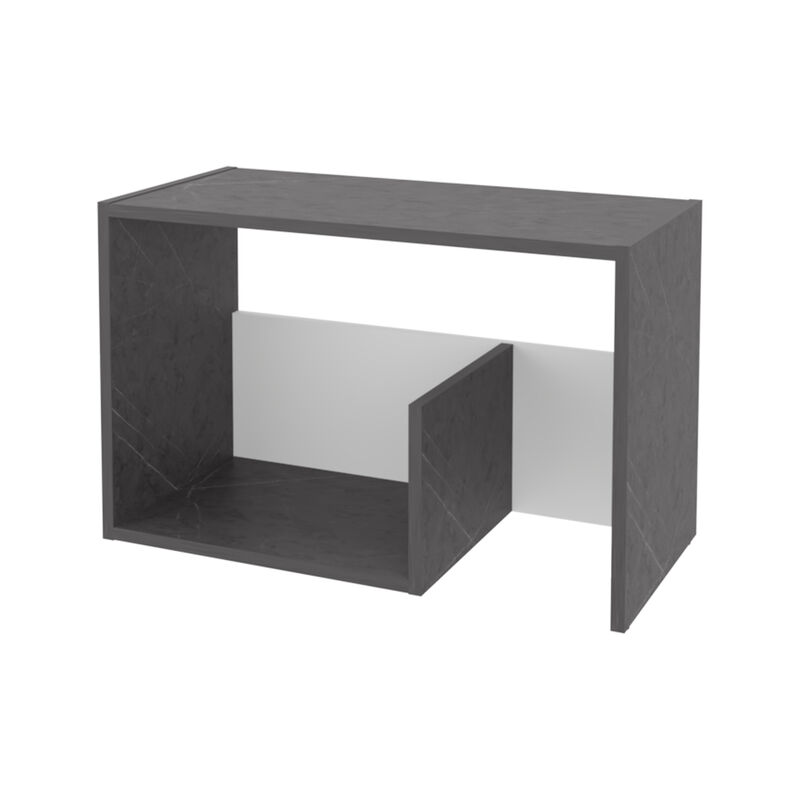 Side Table with Open Storage &ndash; Stylish Design, Ample Space for Books, Remote, and D&eacute;cor