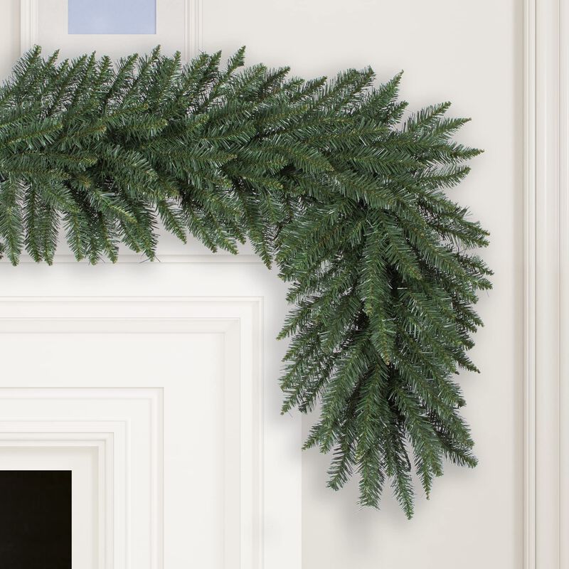 Vickerman 9' Camdon Fir Artificial Christmas Garland - Unlit - Faux Holiday Garland - Indoor Seasonal Home Decor - Garland for Mantel and/or Staircase image number 2