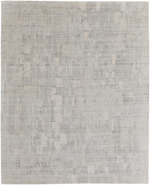 HomeRoots Abstract Hand Woven Worn Faded Area Rug