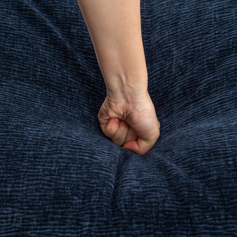 Merax Sectional Sofa Chenille Upholstered Sofa with Two Removable Ottoman