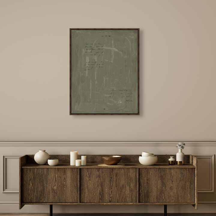 A note II Abstract Canvas Print by Oliver Gal