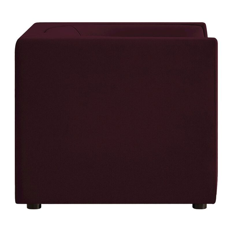 Hilda Curved Back Performance Velvet Armchair image number 3
