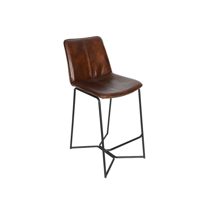 World Interiors Brisbane Morgan Counter Chair in Hand Washed Chestnut image number 2