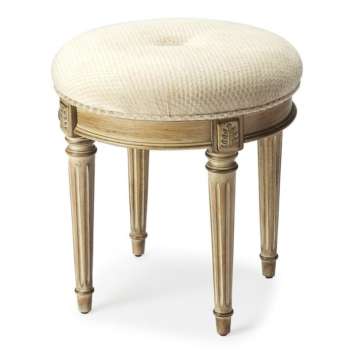 Butler Specialty Bernadette Upholstered 18W Vanity Stool