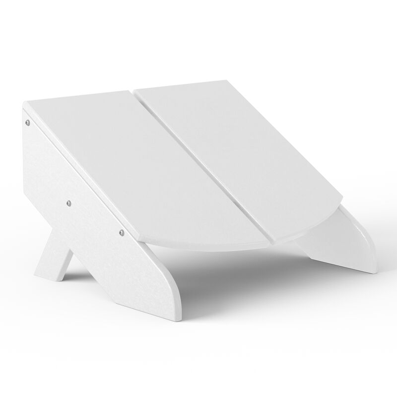 WestinTrends Modern HDPE Plastic Folding Patio Adirondack Ottoman