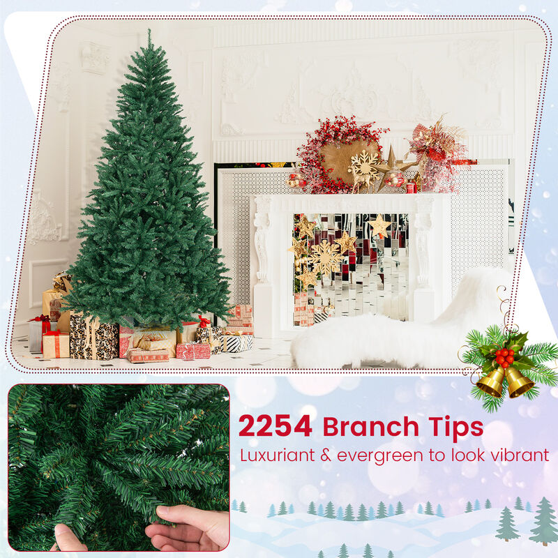 Artificial Christmas Tree with Sturdy Folding Metal Stand for Holiday Decor image number 6