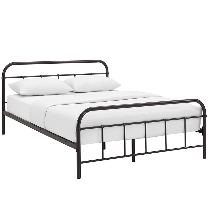 Modway Furniture  36.5 x 84.5 in. Maisie Queen Stainless Steel Bed Frame image number 0