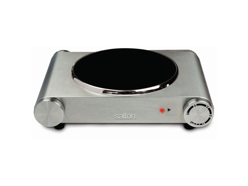 Salton HP1502 Portable Single Infrared Cooktop Stainless Steel