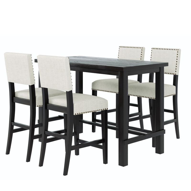 Moprub 5‑Piece Counter Height Dining Set image number 0
