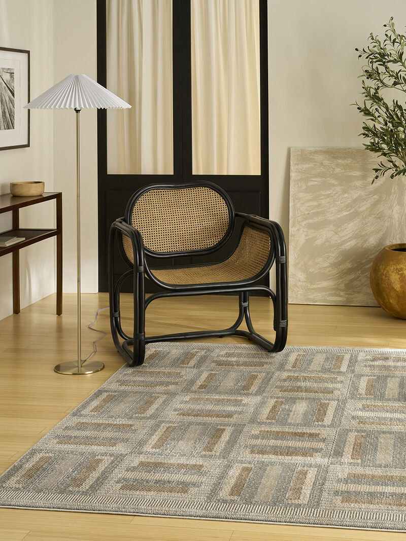 Nordic NRC11 Gray/Multicolor 4' x 6' Rug