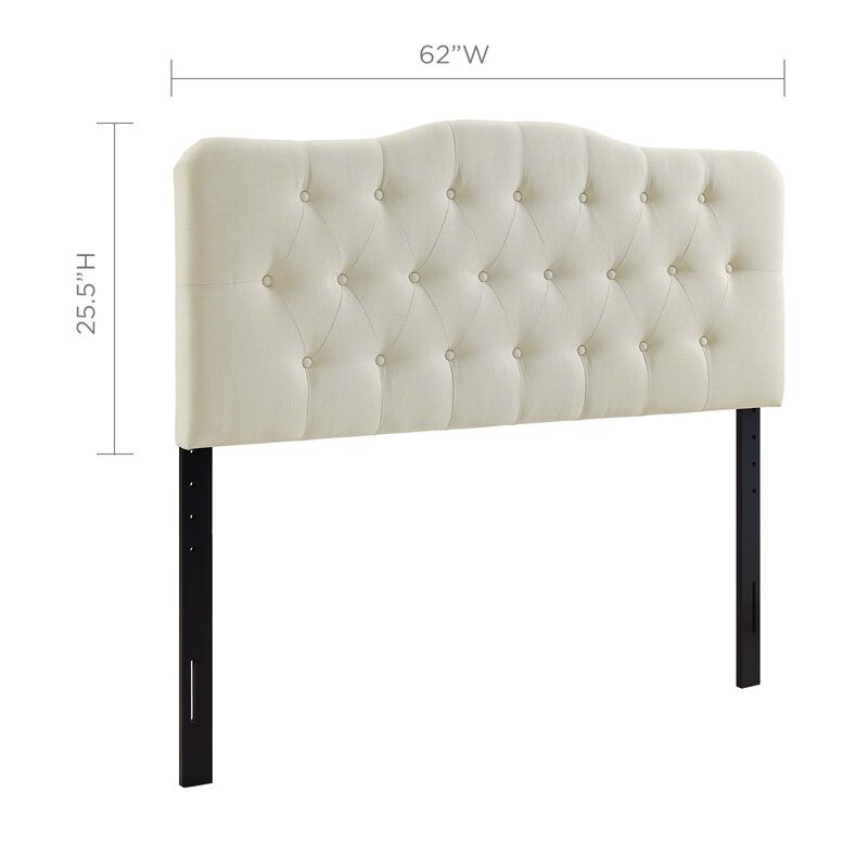 Modway - Annabel Queen Upholstered Fabric Headboard image number 2