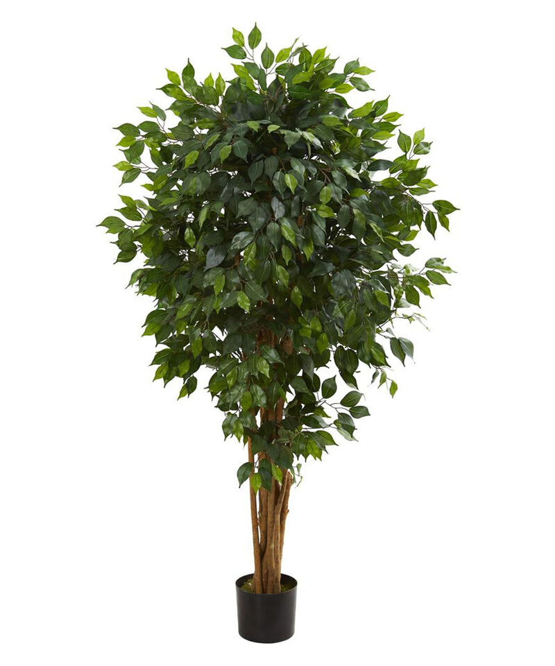 Nearly Natural 5.5-in Ficus Artificial Tree image number 2